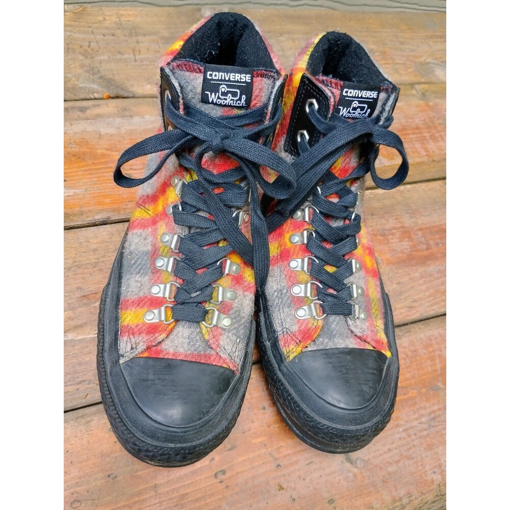 Converse Woolrich CT Street Hiker Plaid Wool All Star Chuck Taylor M 9.5 W 11 - Picture 13 of 13